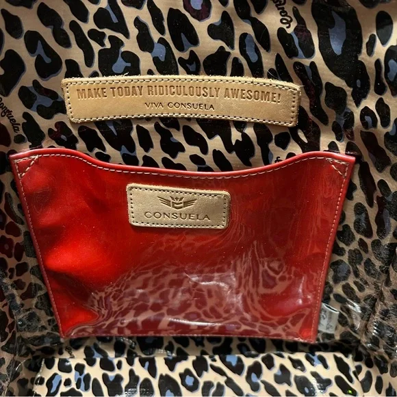 Consuela Black and Tan Floral Tote - Picture 7 of 16